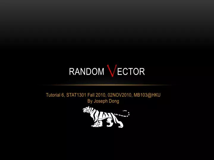 random v ector