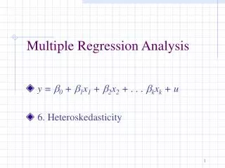 Multiple Regression Analysis