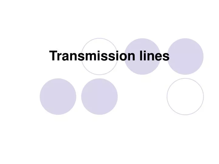 transmission lines