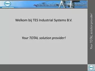 Welkom bij TES Industrial Systems B.V.