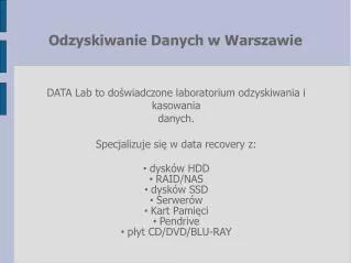 DATA Lab Warszawa