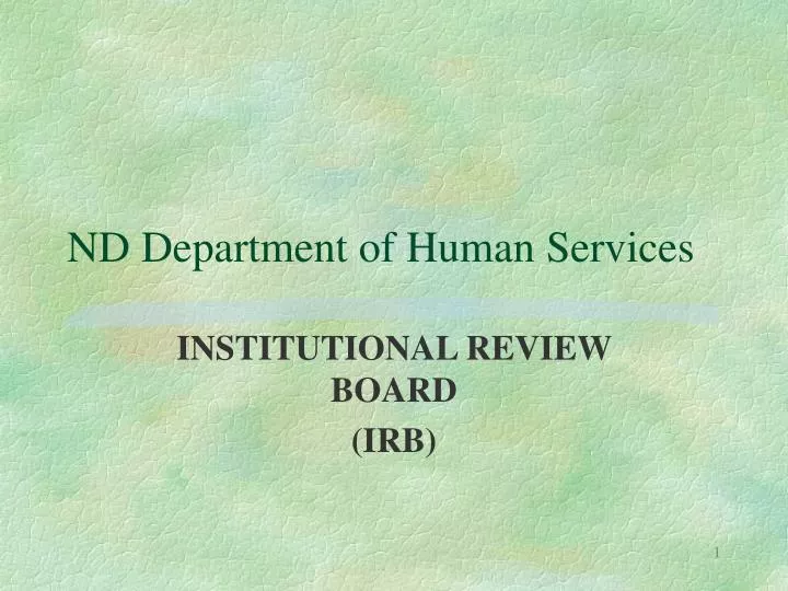 nd department of human services