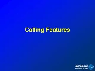 Calling Features