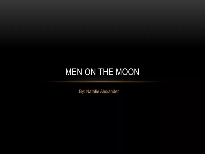 men on the moon