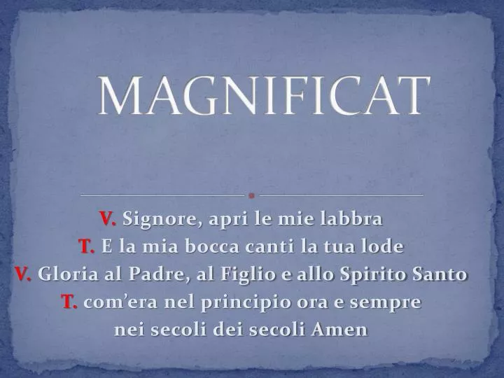 magnificat