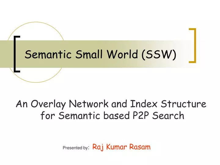 semantic small world ssw