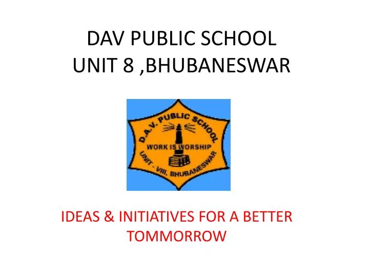 dav public school unit 8 bhubaneswar