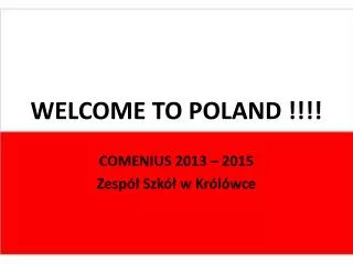 WELCOME TO POLAND !!!!
