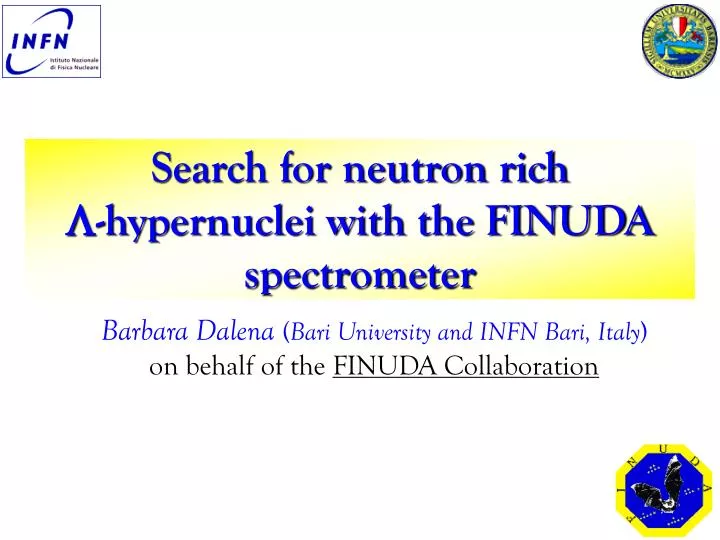 search for neutron rich hypernuclei with the finuda spectrometer