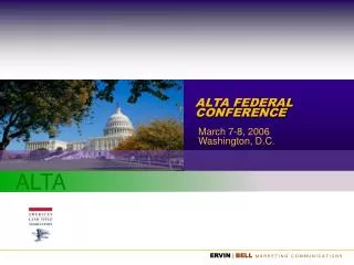 ALTA FEDERAL CONFERENCE