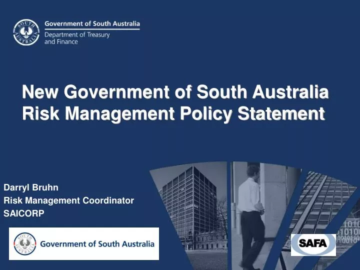 new government of south australia risk management policy statement