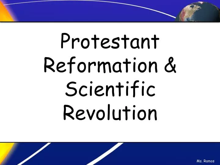 protestant reformation scientific revolution