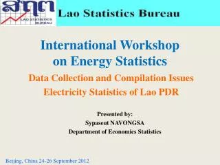 International Workshop on Energy Statistics
