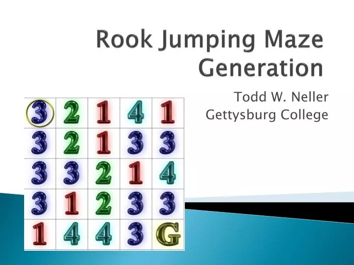 rook jumping maze generation