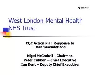 West London Mental Health NHS Trust