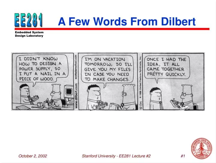 a few words from dilbert