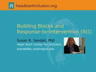 Building Blocks and Response-to-Intervention (RtI)