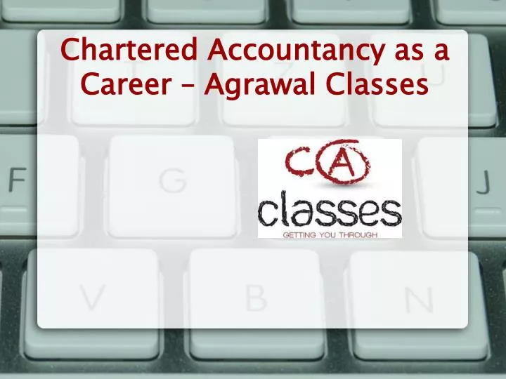 chartered accountancy as a career agrawal classes