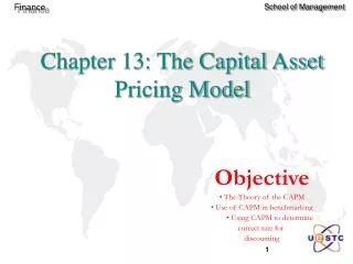 Chapter 13: The Capital Asset Pricing Model