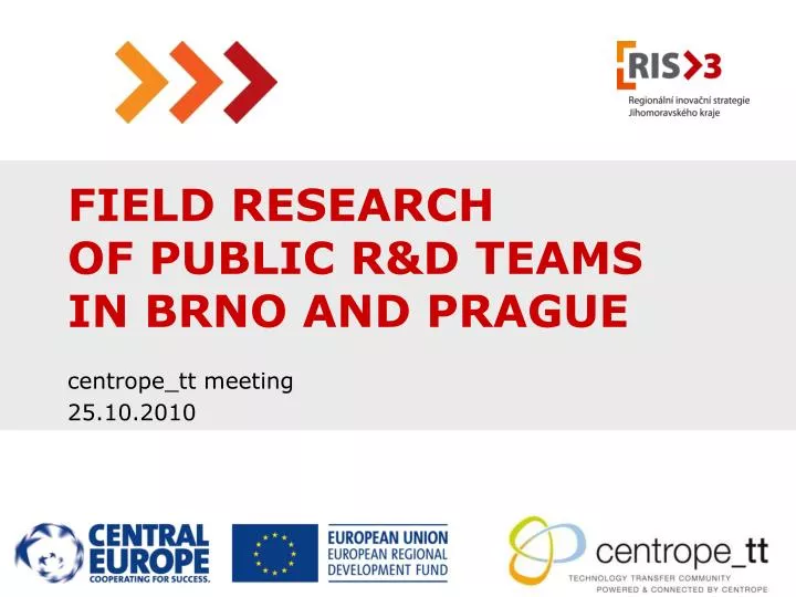 field research of public r d teams in brno and prague
