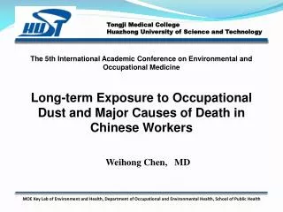 Long-term Exposure to Occupational Dust and Major Causes of Death in Chinese Workers