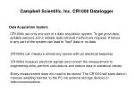 CR1000s are only one part of a data acquisition system. To get good data, - slide 1