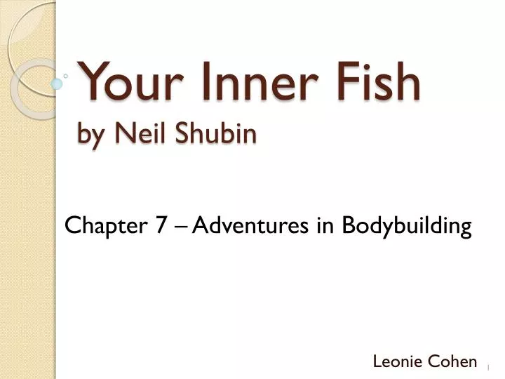 your inner fish by neil shubin