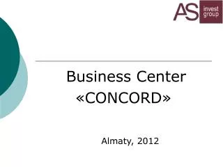 Business Center « CONCORD »
