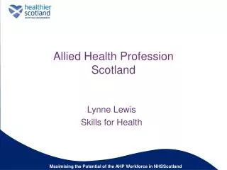 Allied Health Profession Scotland