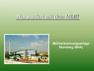 Müllverbrennungsanlage Nürnberg (MVA)