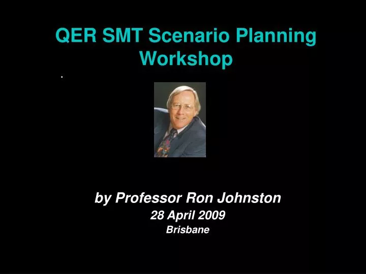 qer smt scenario planning workshop