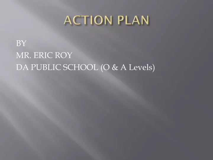 action plan