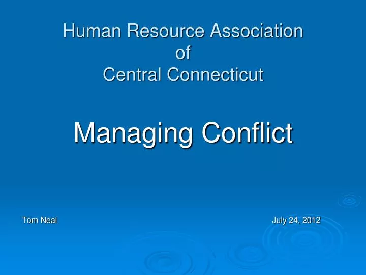 human resource association of central connecticut