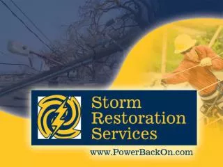 Ready to mobilize and manage the manpower needed to help you get the Power Back On!