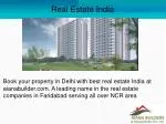 PPT - The Real Estate In India Is Gaining Back Its Pace PowerPoint ...