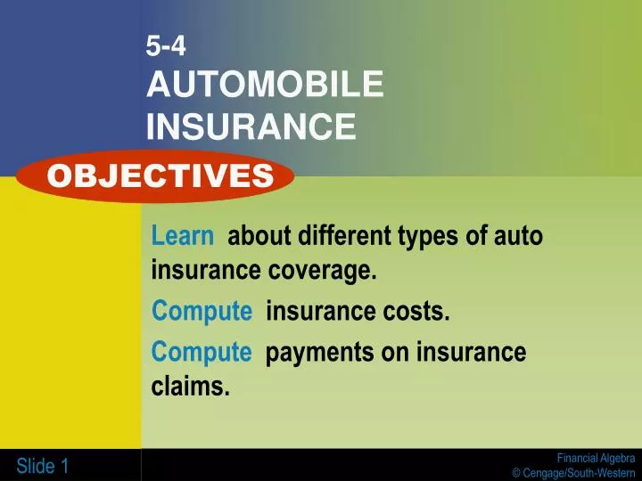 5 4 automobile insurance