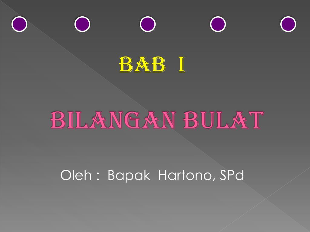 PPT - BILANGAN BULAT PowerPoint Presentation, free download - ID:6983109
