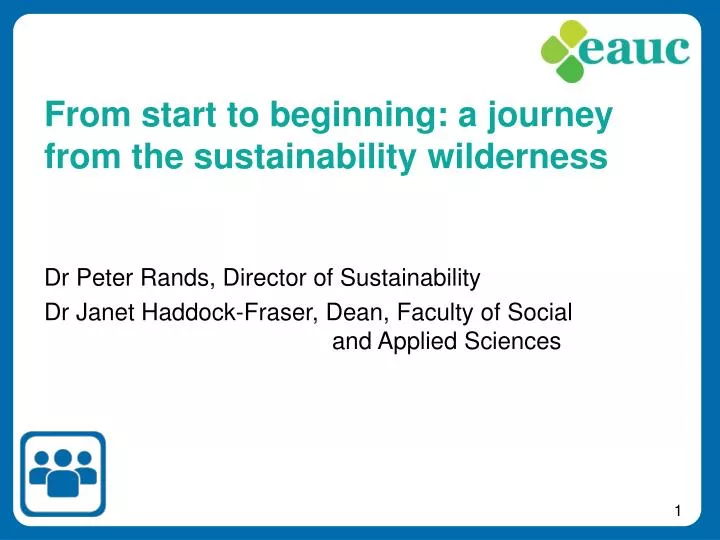 from start to beginning a journey from the sustainability wilderness