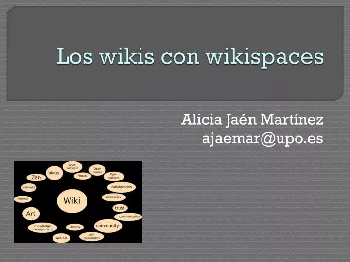 los wikis con wikispaces