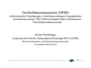 Geofachdatenintegration (GFDI)
