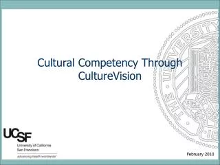 Cultural Competency Through CultureVision