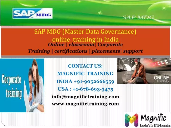 sap mdg master data governance online training in india