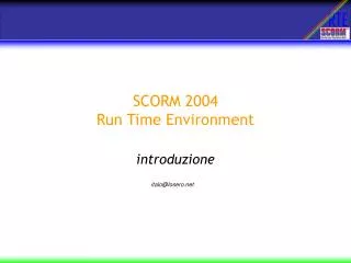 scorm 2004 run time environment