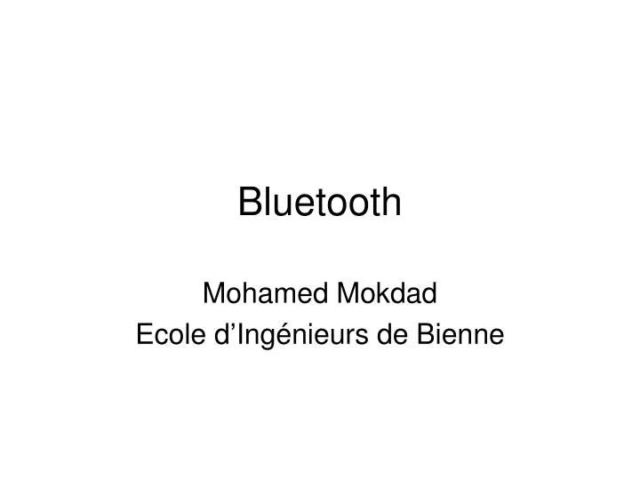 bluetooth