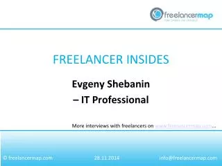 Evgeny Shebanin - IT Professional