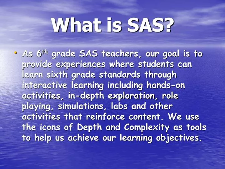 what is sas