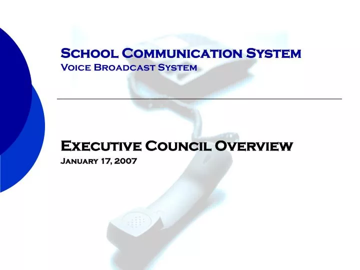 school communication system voice broadcast system