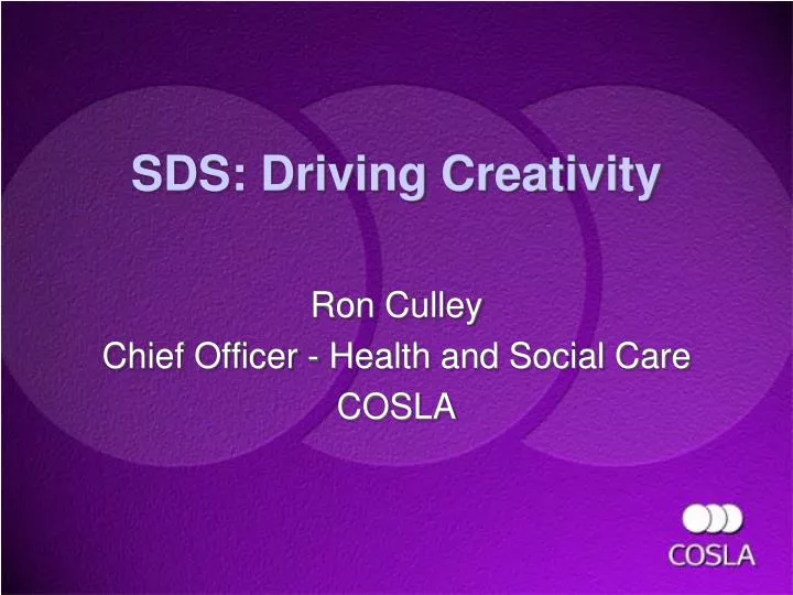 sds driving creativity