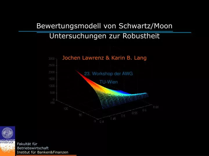 bewertungsmodell von schwartz moon untersuchungen zur robustheit