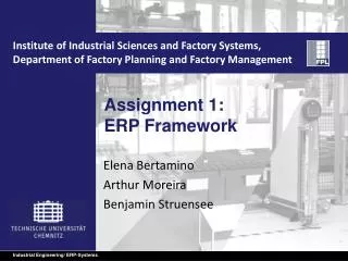 Assignment 1: ERP Framework